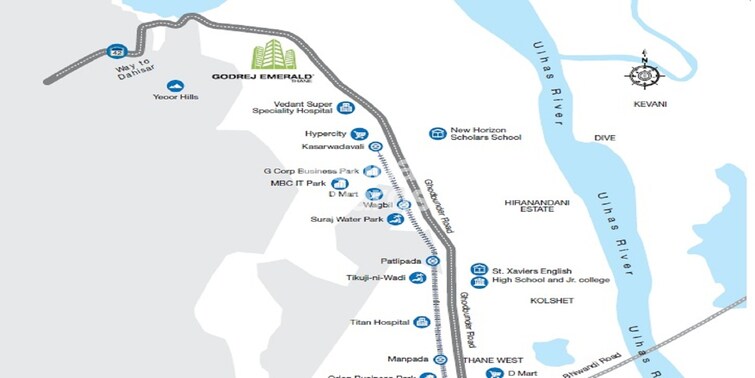 Godrej Emerald Location Image