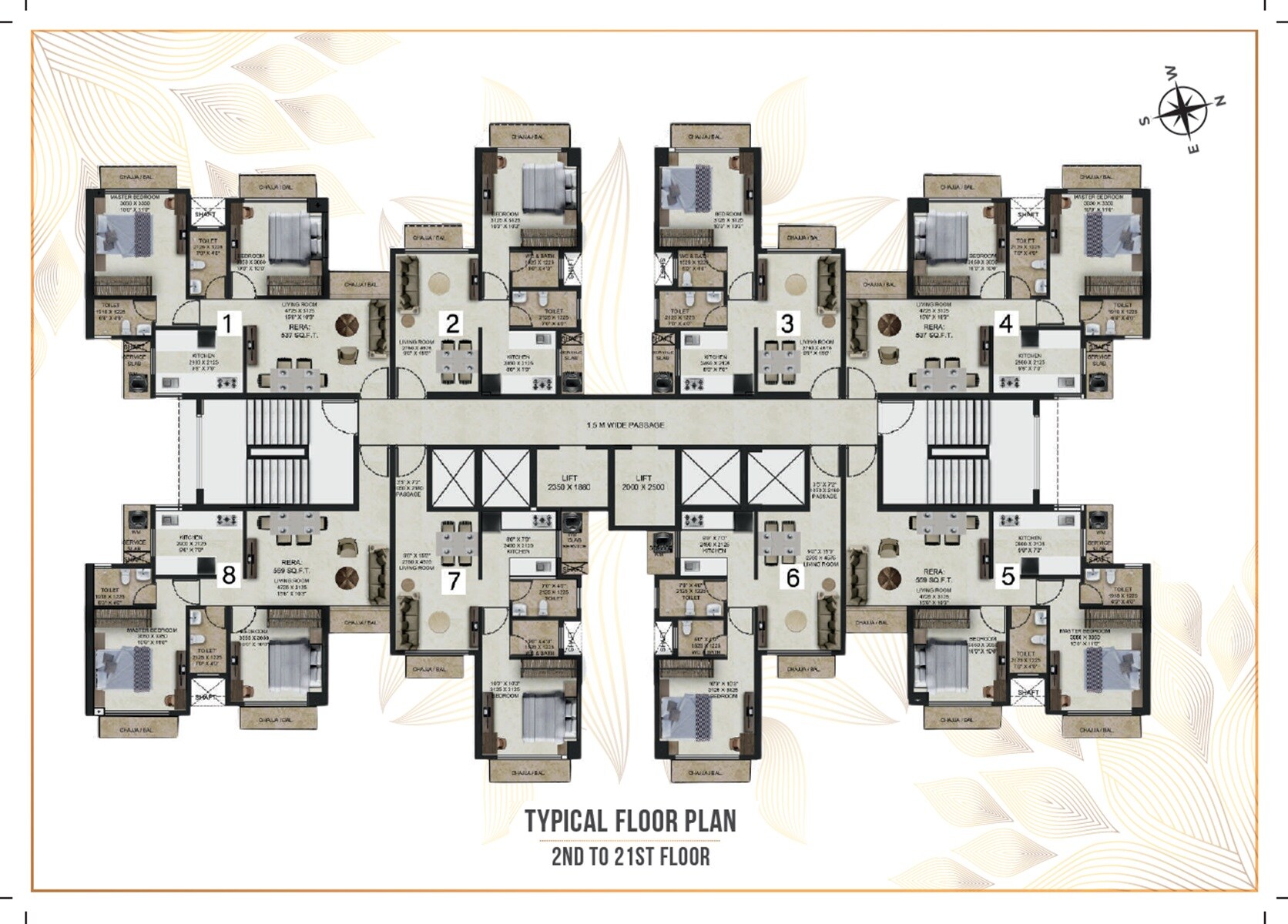 Gopal Gaondevi Crown Floor Plans