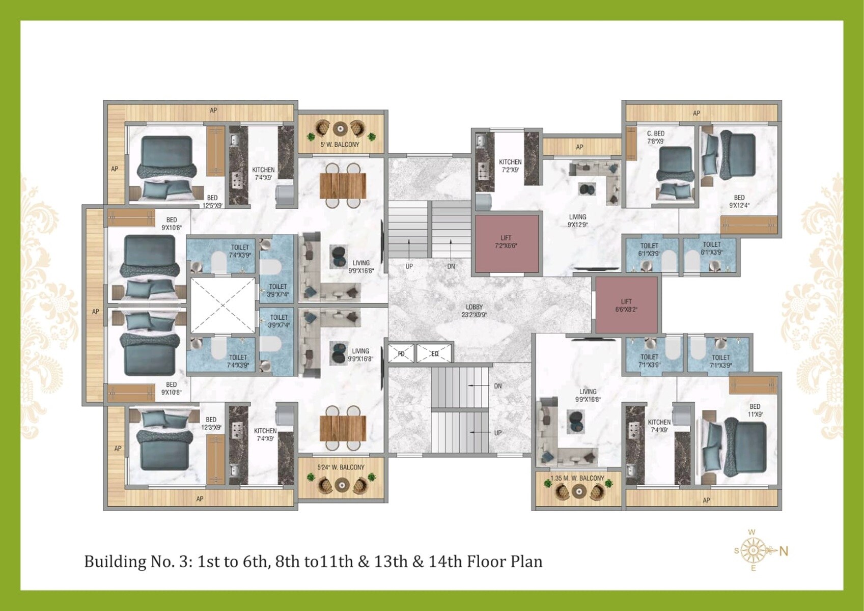 GP Imperial Heights Floor Plans
