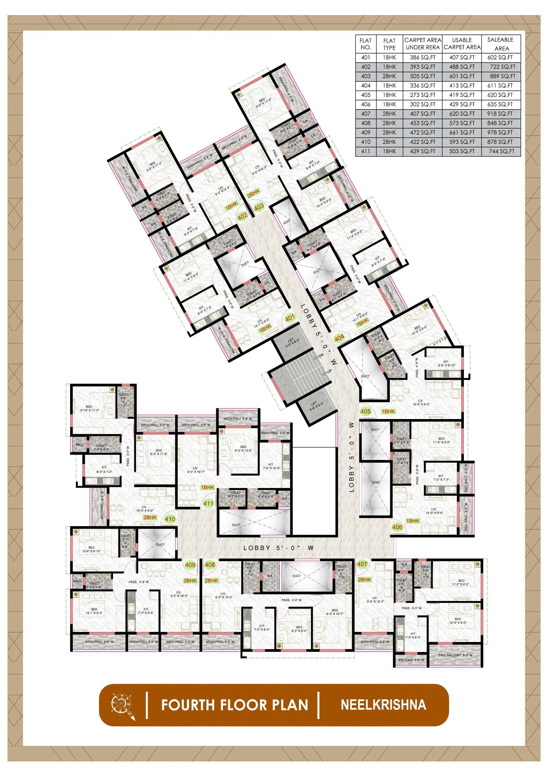 GPS Neelkrishna Floor Plans