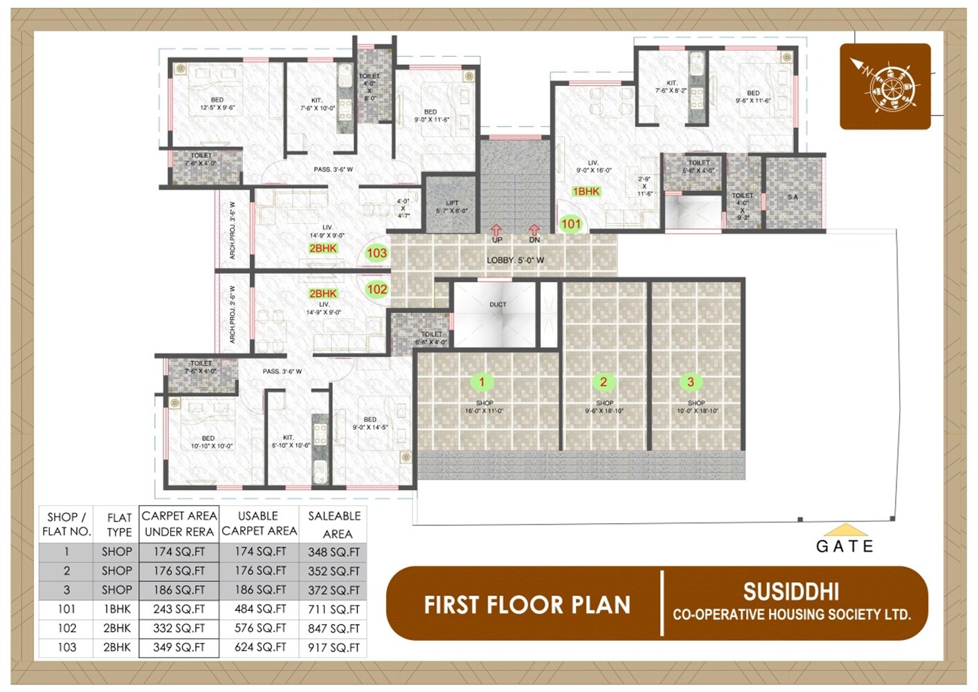 GPS Susiddhi CHS Floor Plans