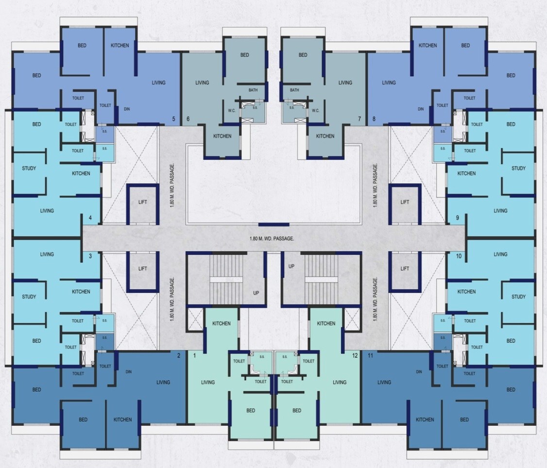 Happy Home Sarvoday Marvel Floor Plans