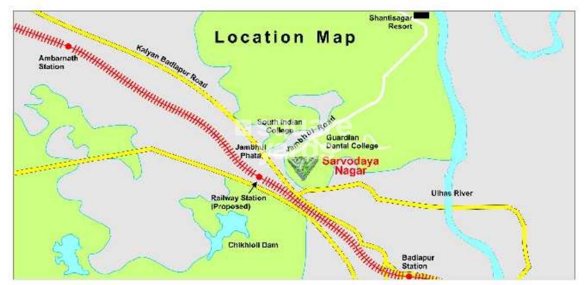 Happy Home Sarvodaya Nagar Location Image