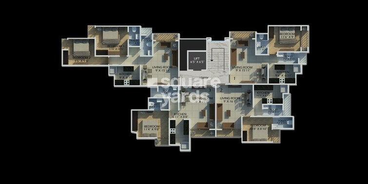 Hari Manan Heights A Wing Floor Plans