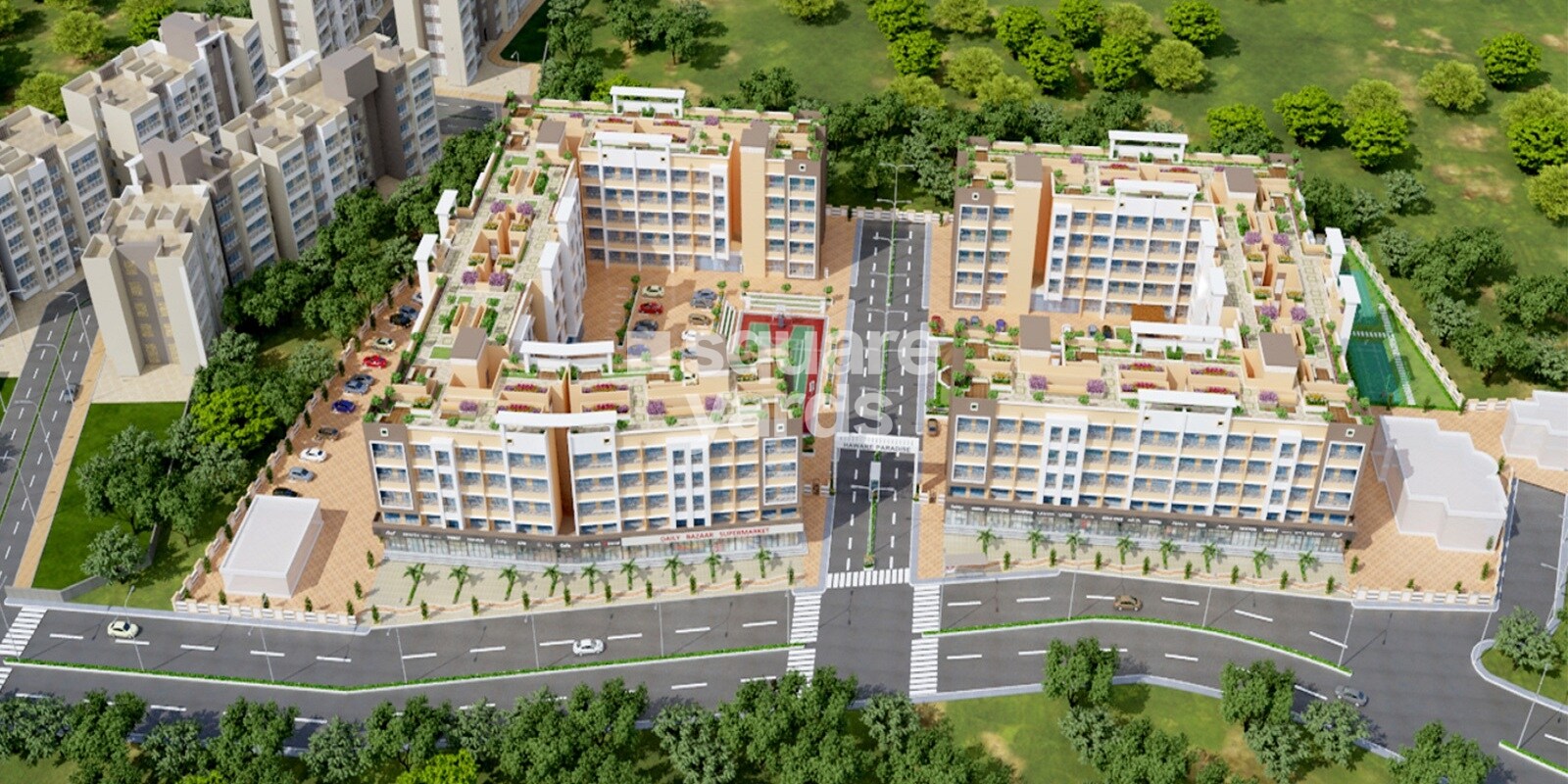 Haware Paradise residential project in Muthaval