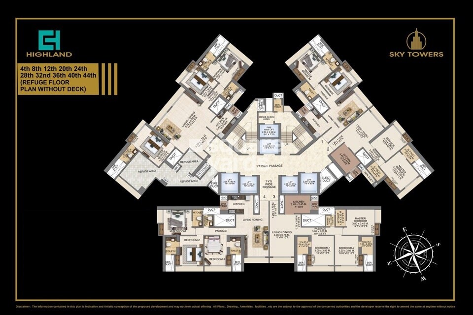 Highland Sky Towers Floor Plans