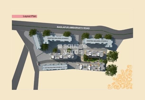 Himanshu-Vastu-Prakalp-Phase-II_an aerial view of a building with a sign on it