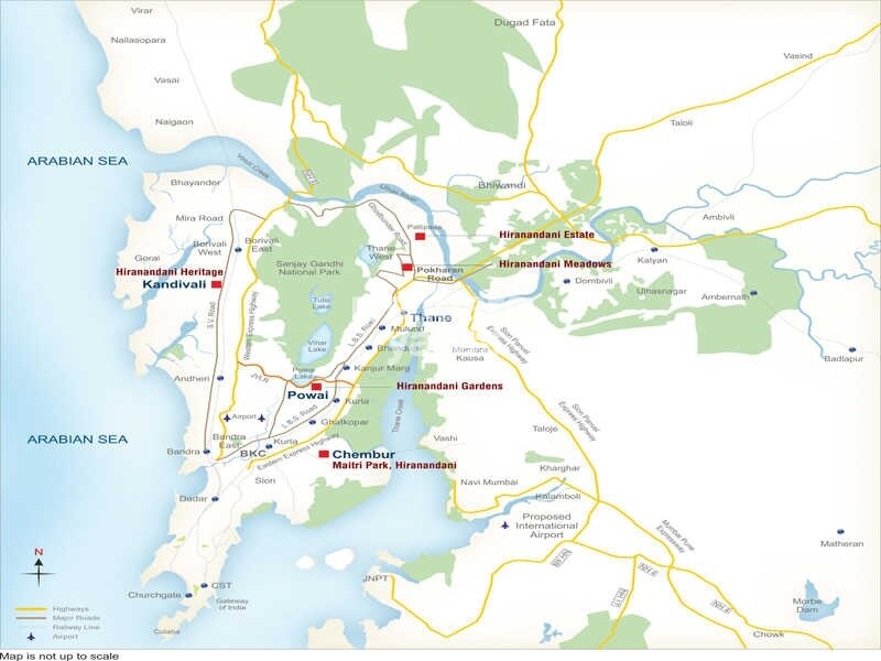 Hiranandani Arlington Location Image