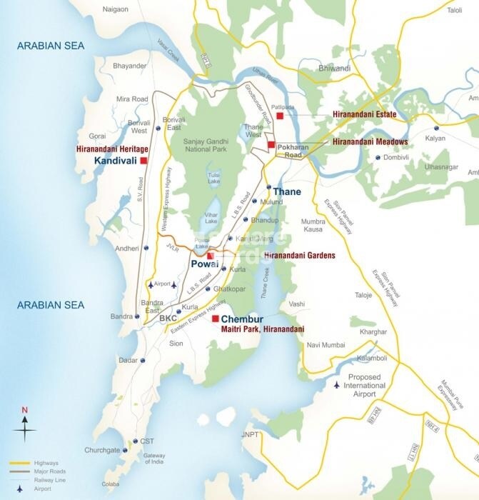 Hiranandani Basilius Location Image