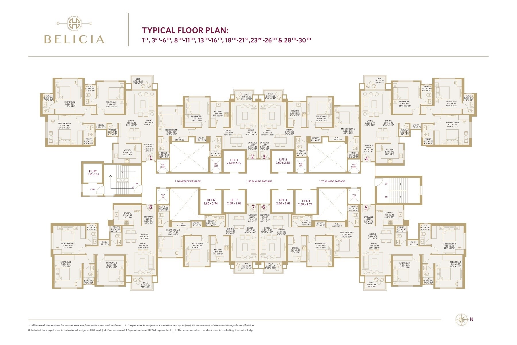 Hiranandani Belicia Panch Pakhadi Floor Plans 1