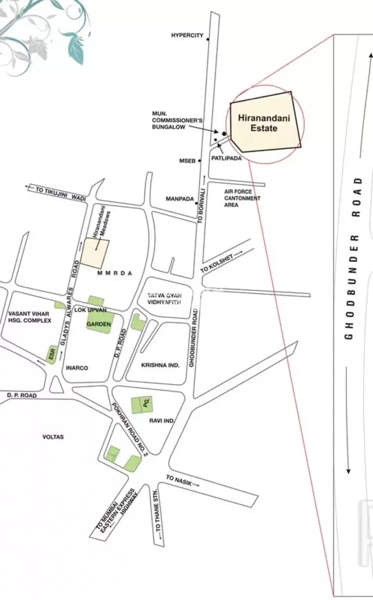 Hiranandani Estate Crown Location Image