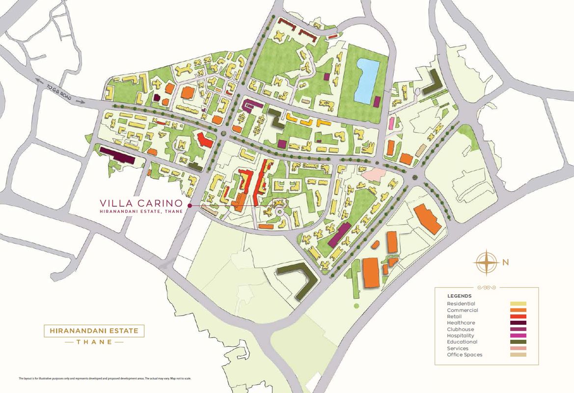 Hiranandani Estate Villa Carino Master Plan Image
