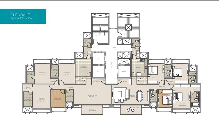 Hiranandani Lake Encalve Glenridge Floor Plans