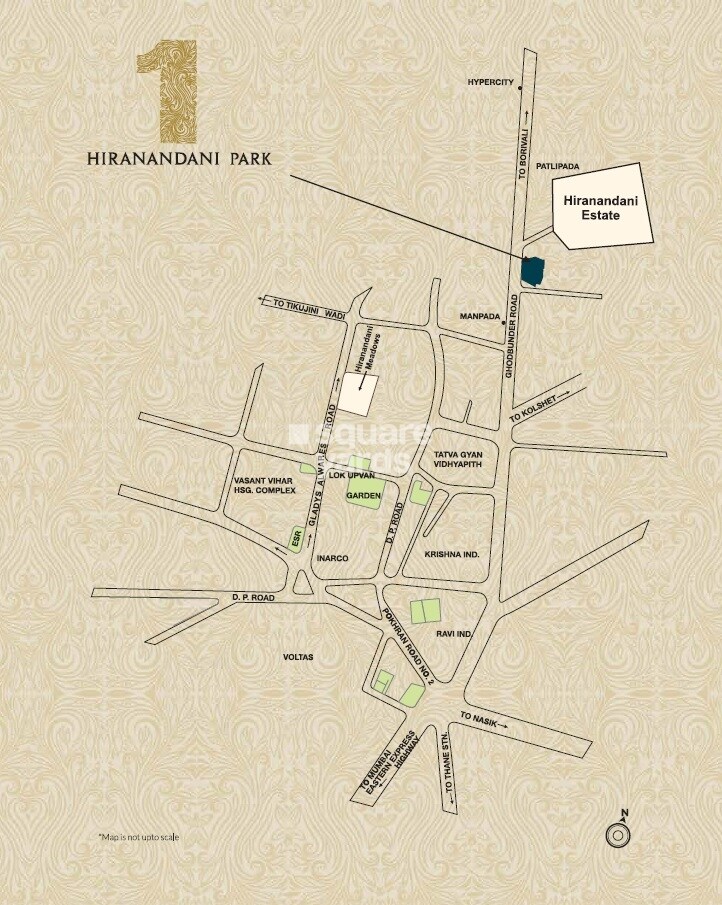 Hiranandani ParK Willow Crest Location Image