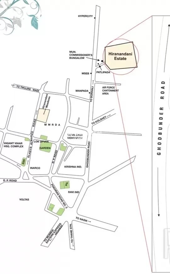 Hiranandani Parkdale Enclave Location Image