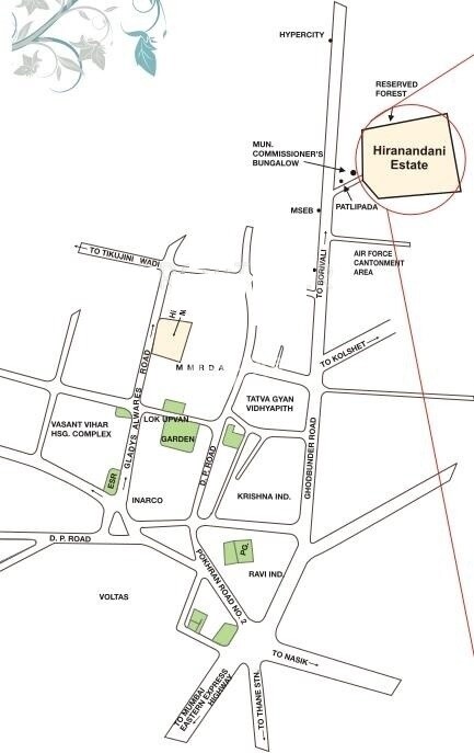 Hiranandani Tribeca Location Image