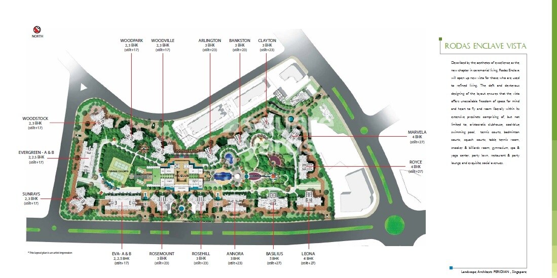 Hiranandani Woodpark Apartment Master Plan Image