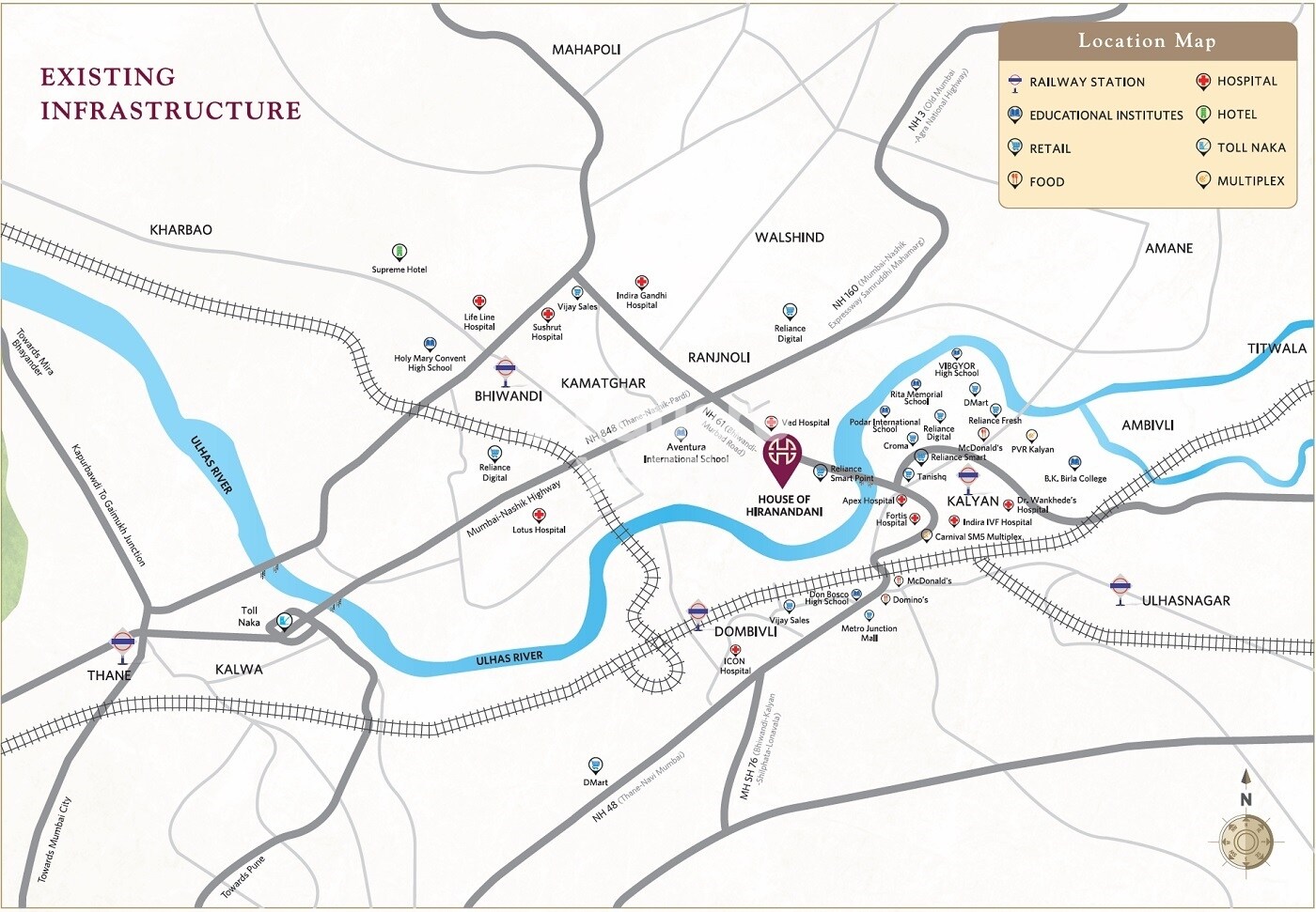 Hiranandani Woodspring Location Image