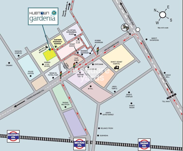 Hubtown Gardenia Location Image