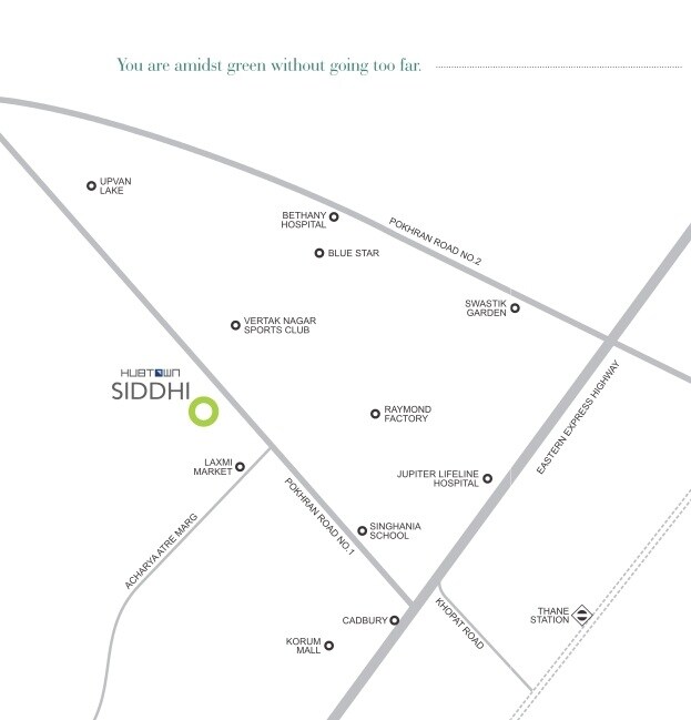 Hubtown Siddhi Location Image