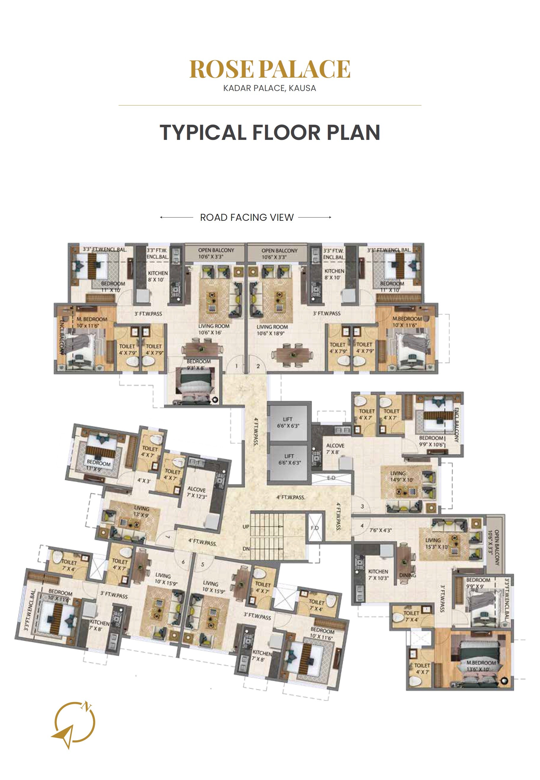 IBAD Rose Palace Floor Plans