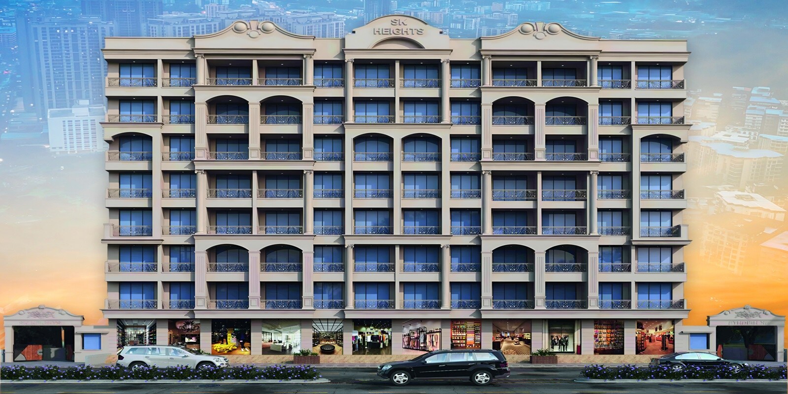 Ittehad SK Heights residential project in Shilphata