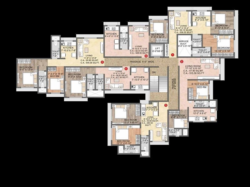 Jagani Flower Valley Floor Plans