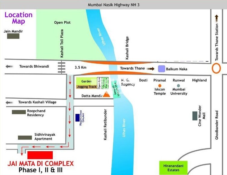 Jai Mata Di Complex Location Image