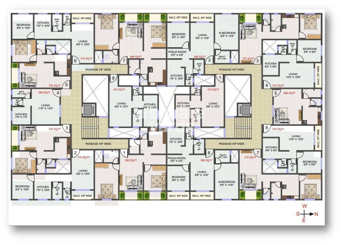 Jai Matadi Complex Floor Plans 2