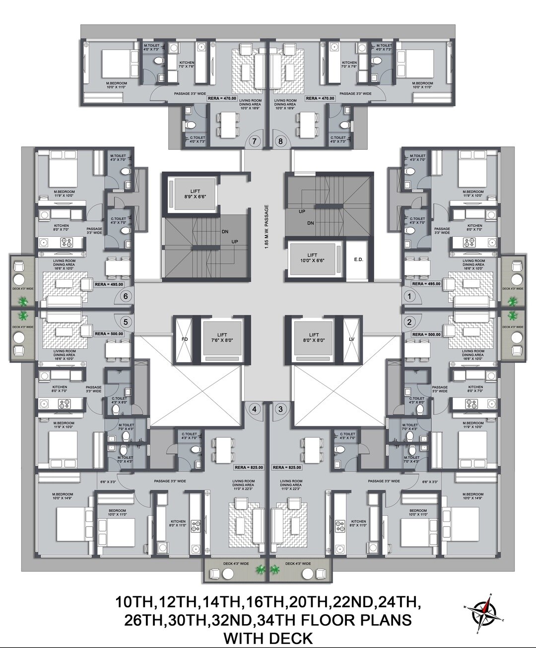 Jaydeep La Residency Floor Plans