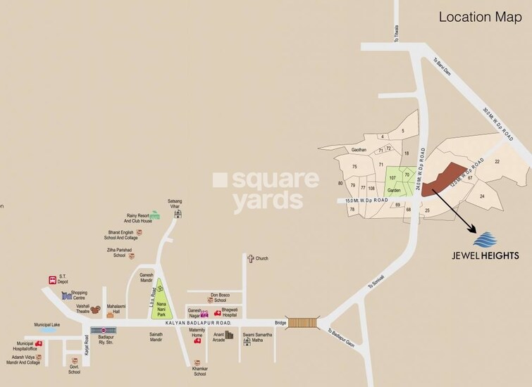 Jewel Heights Badlapur Location Image
