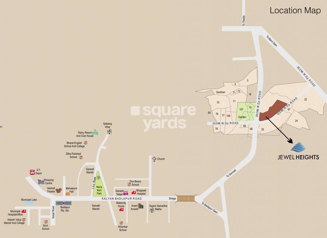 Jewel Heights Badlapur Location Image