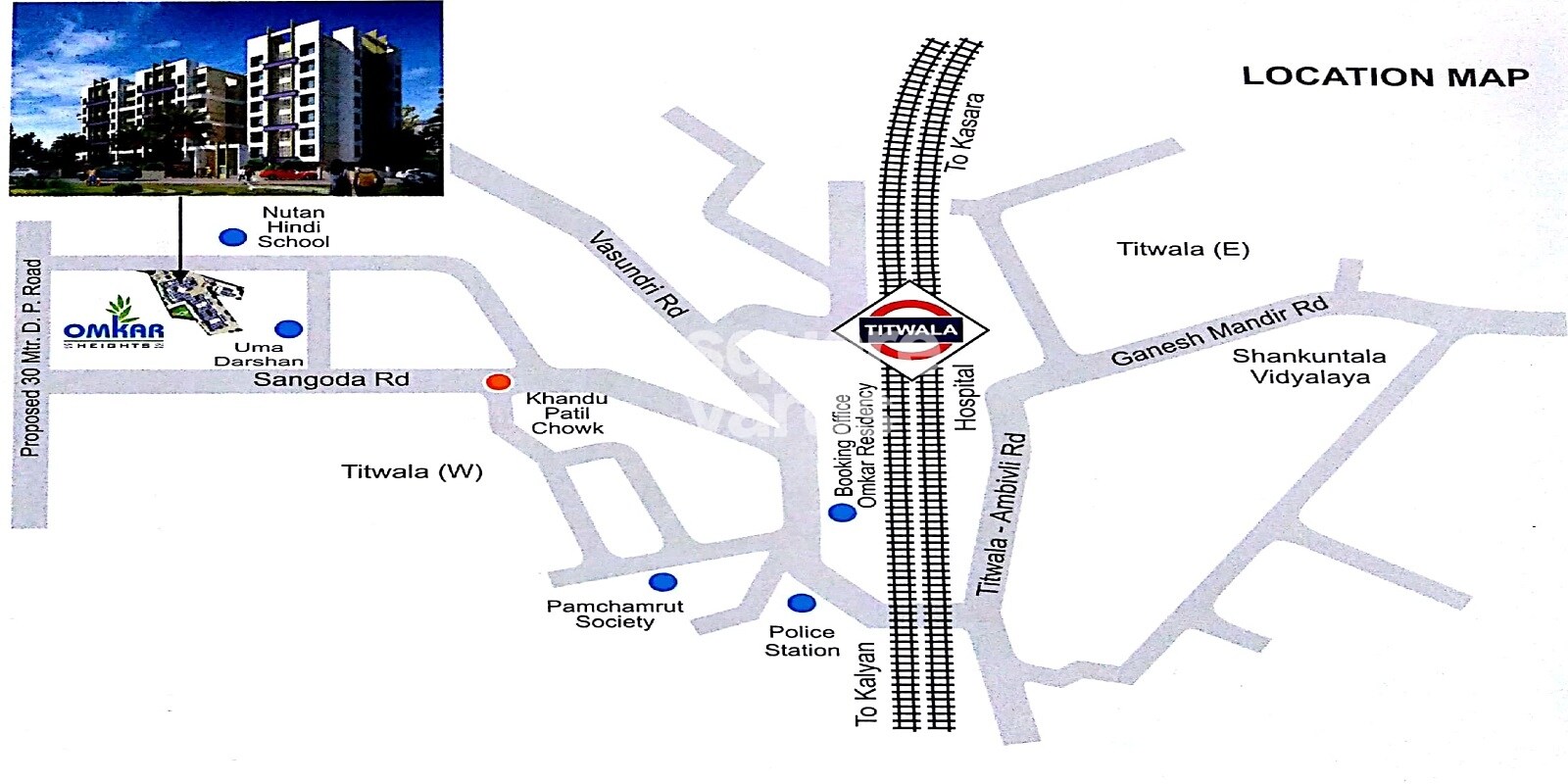 JP Omkar Heights Location Image
