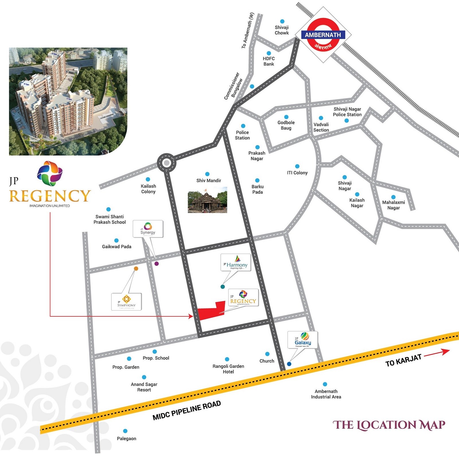JP Regency Ambernath Location Image