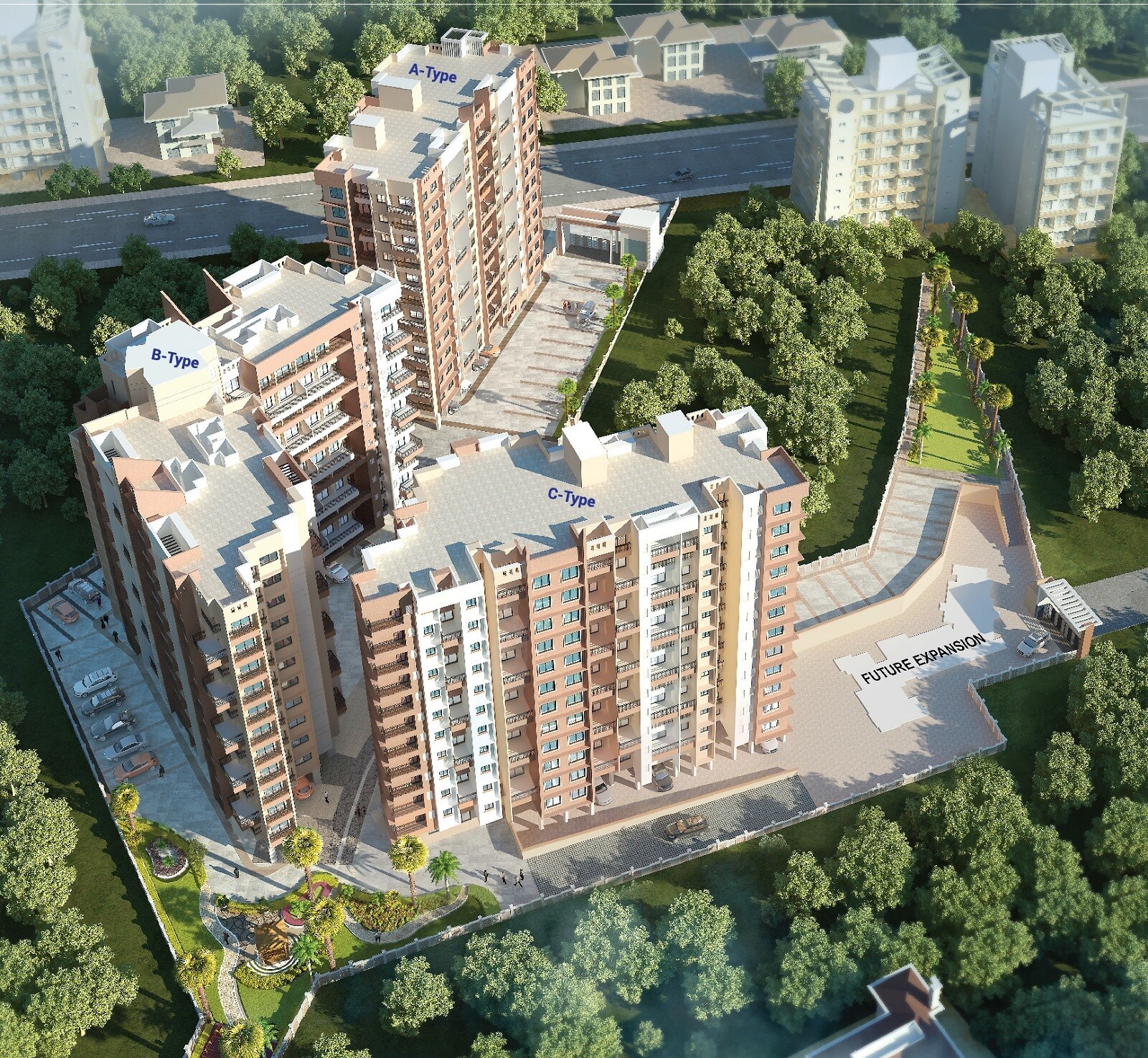 JP Regency Ambernath Tower View 2