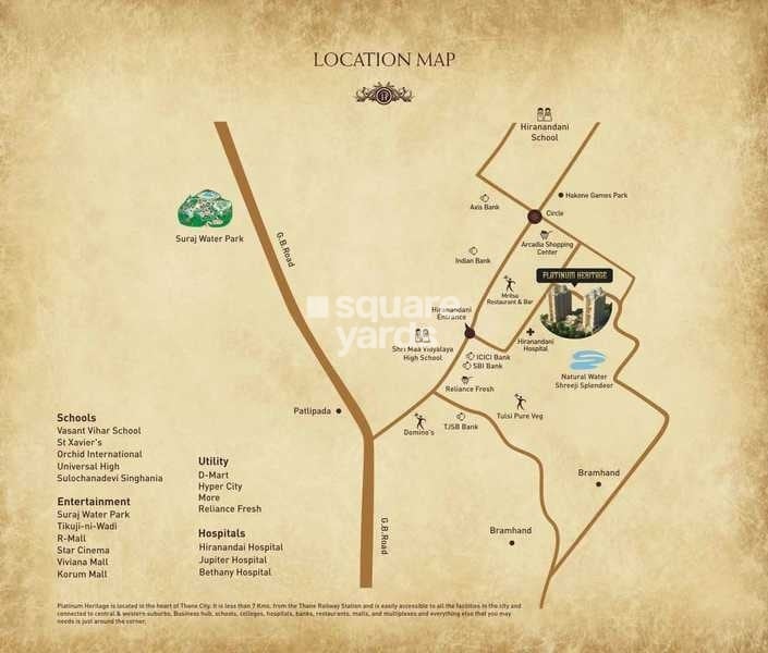 Platinum Heritage Thane West Location Image
