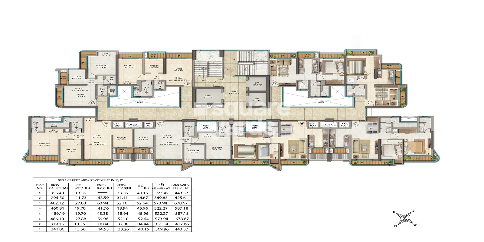 JVM Veda Floor Plans