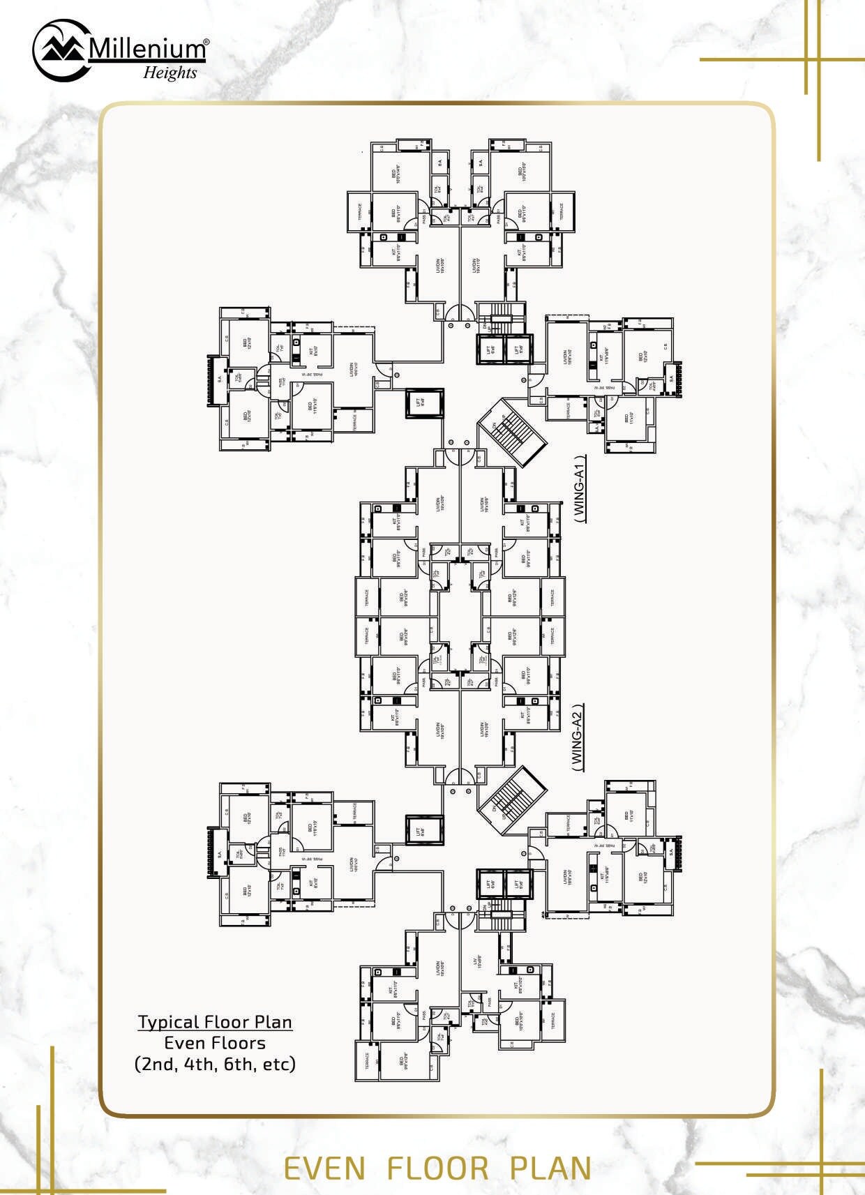 K P Millenium Heights Floor Plans 1