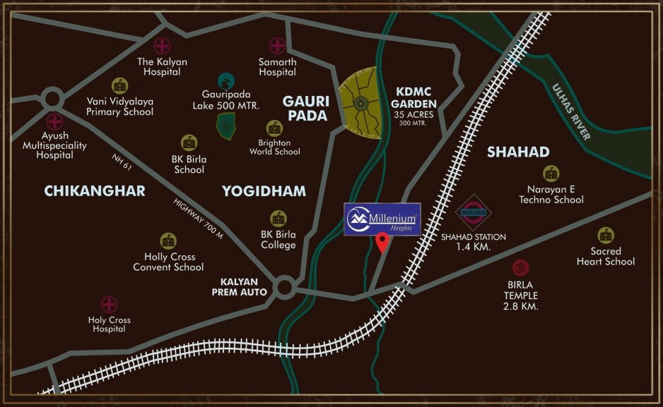 K P Millenium Heights Location Image