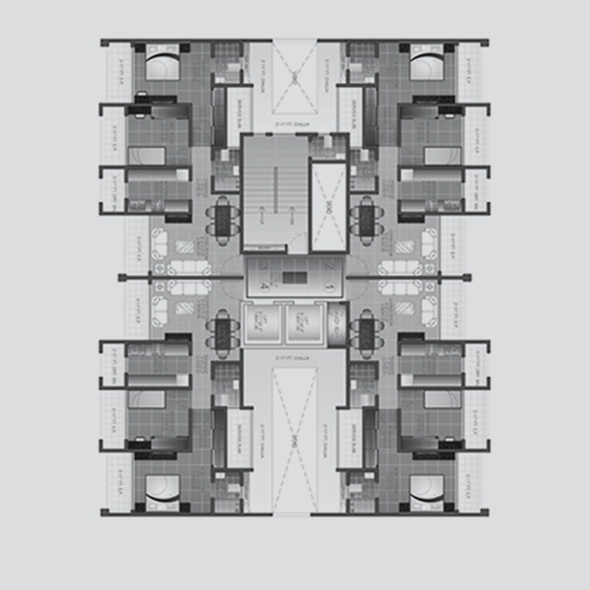 Kakad Paradise Phase 2 Floor Plans