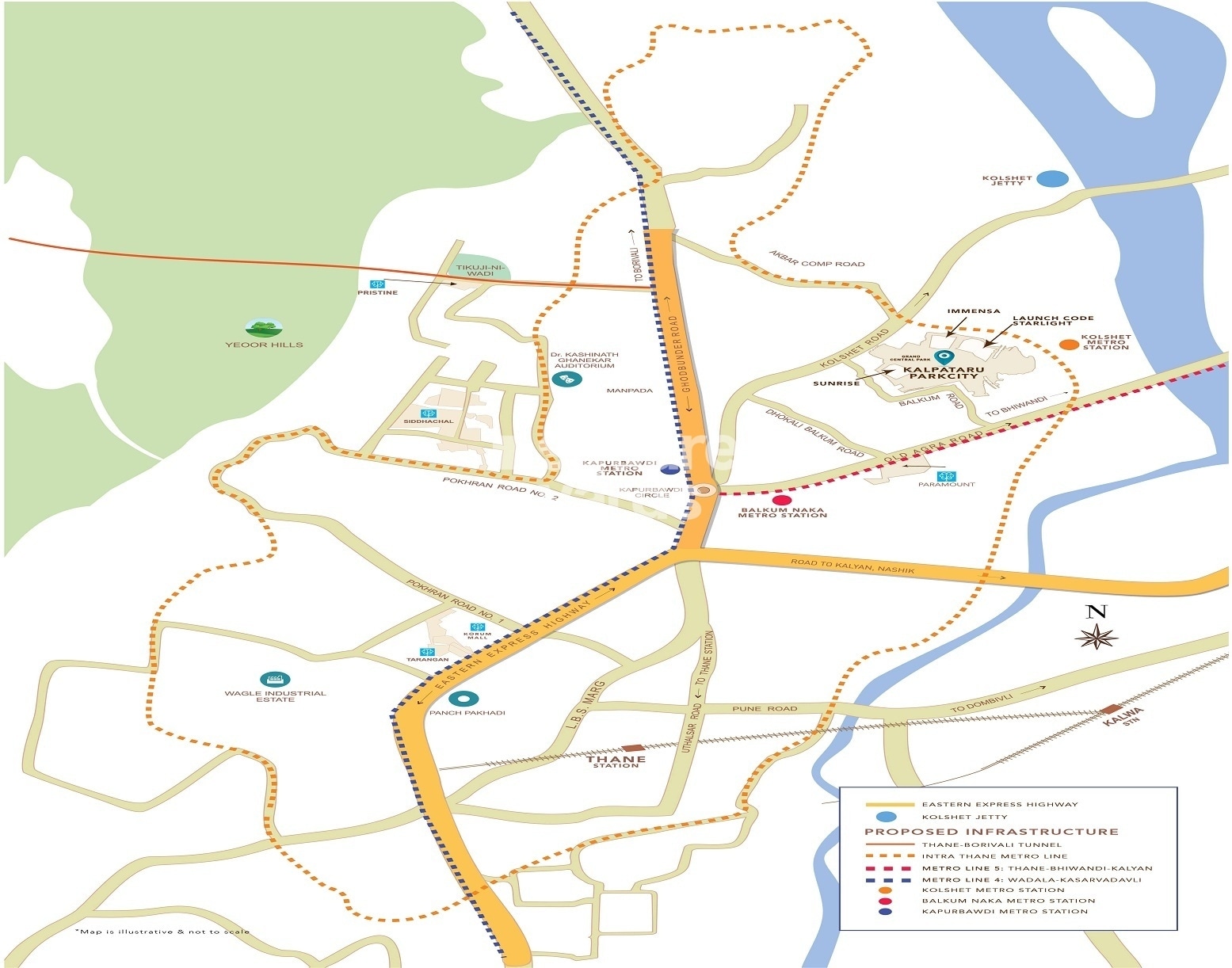 Kalpataru Parkcity Sunrise C Location Image