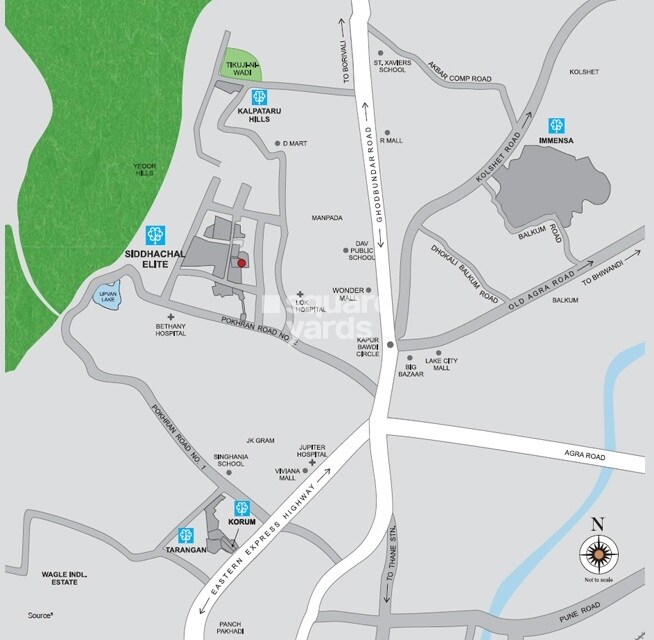 Kalpataru Siddhachal Elite Location Image