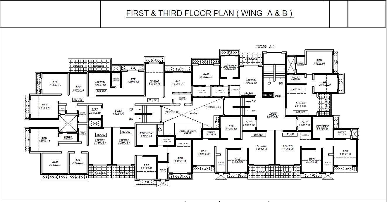 kalyan mangeshi dazzle ii project floor plans1 8263