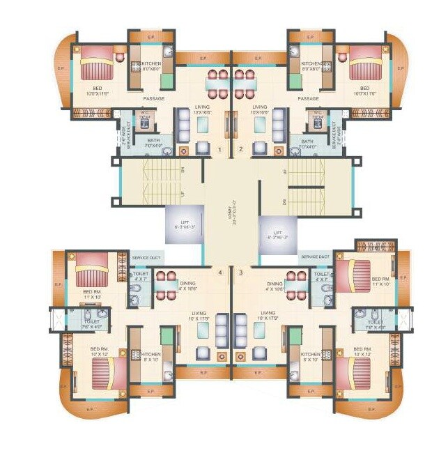 Kapleshwara Pinnacle Gloria Floor Plans