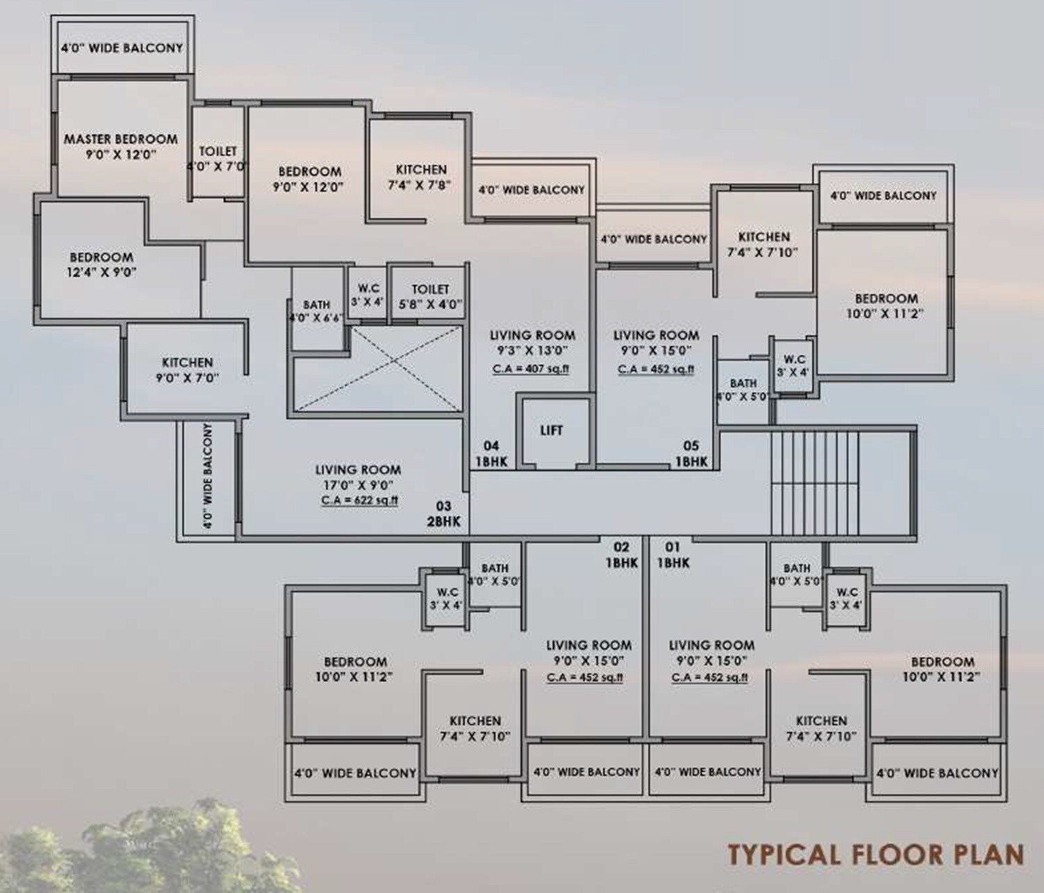 Katarias Shiv Shrishti Floor Plans