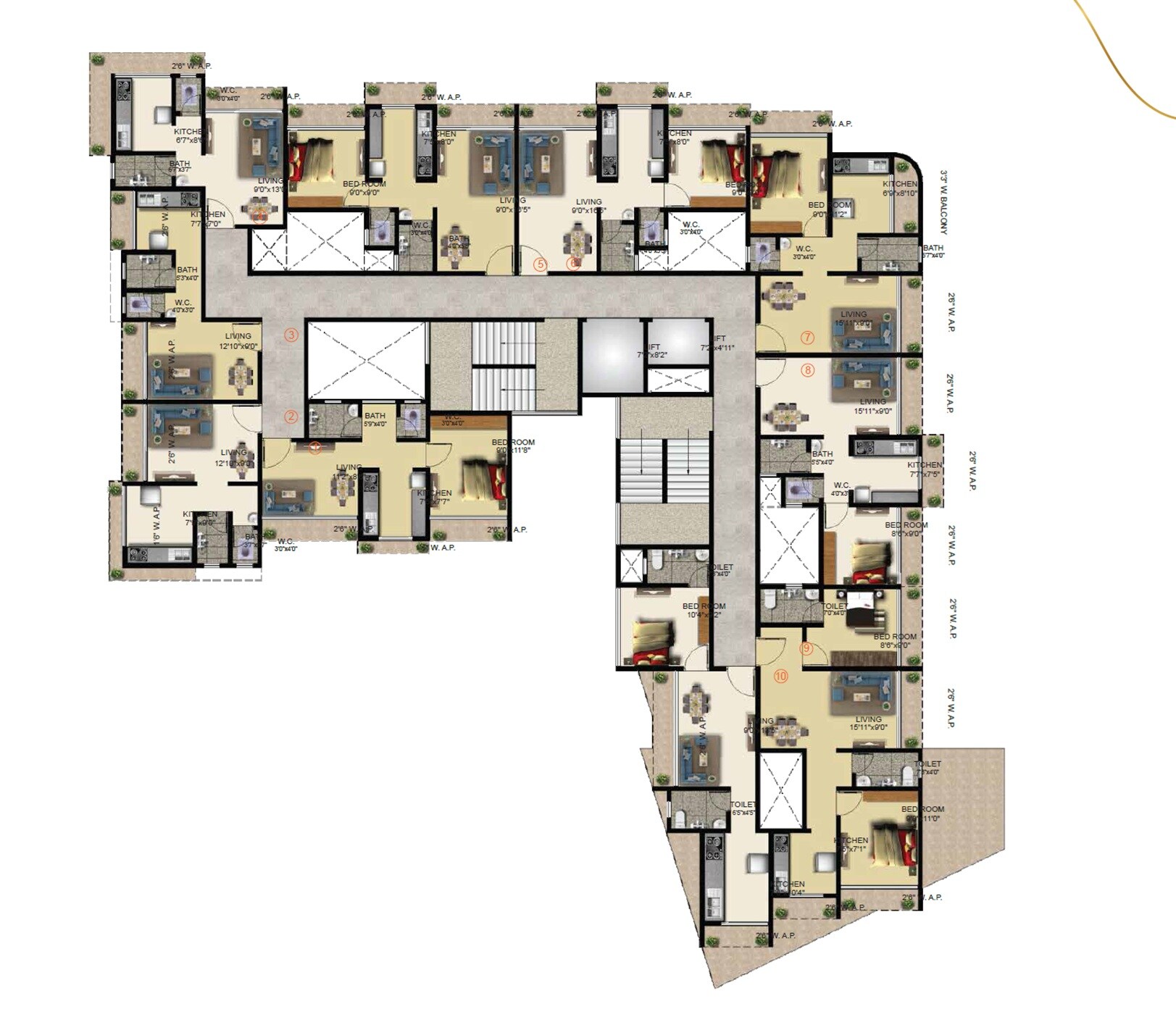 Kaveri Janki Dham Floor Plans 1