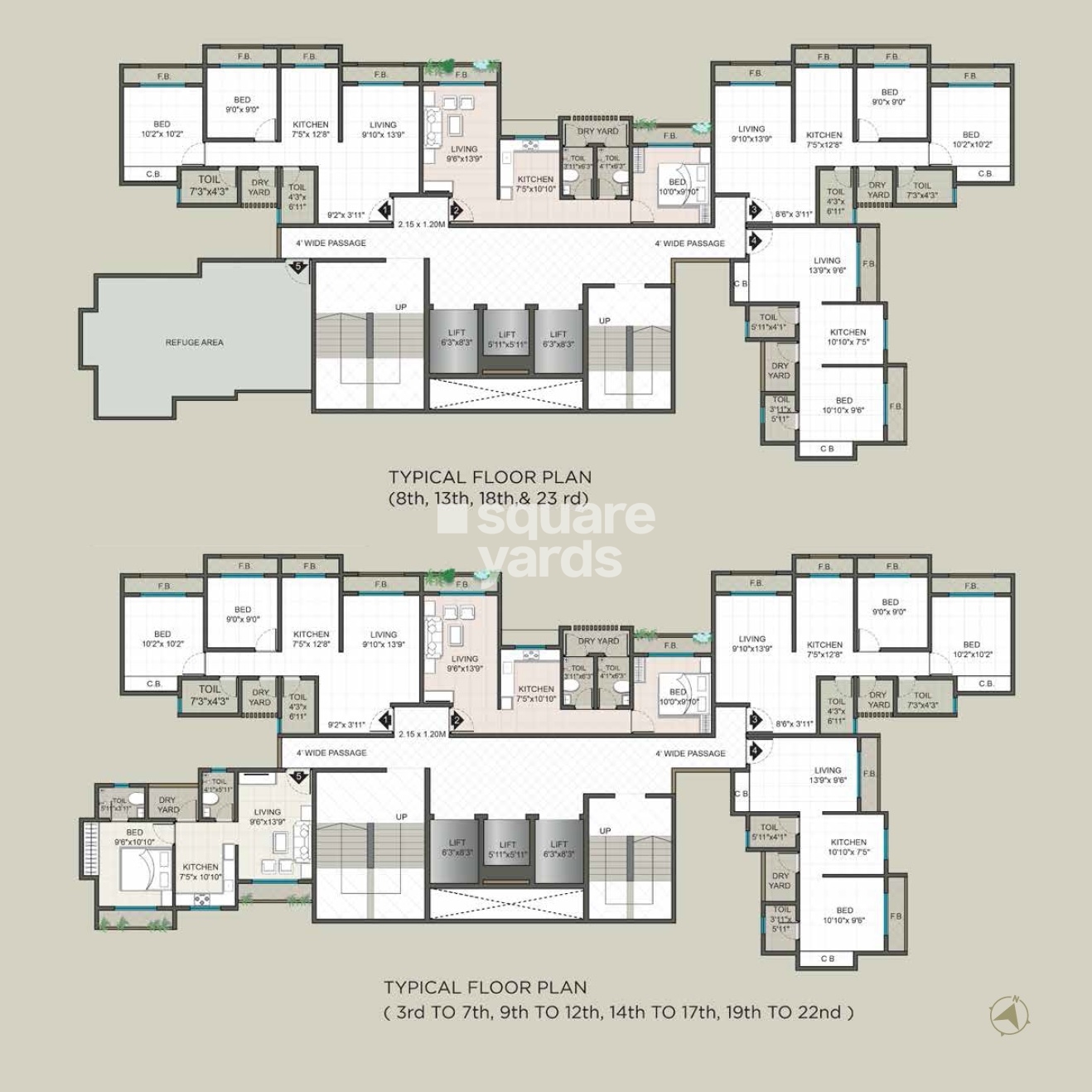 KM Horizon Exotica in Haware City, Thane @ 57.00 Lac - Floor Plans ...