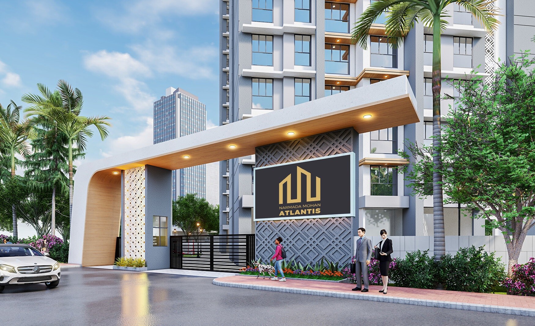 KM Narmada Mohan Atlantis Entrance View 2