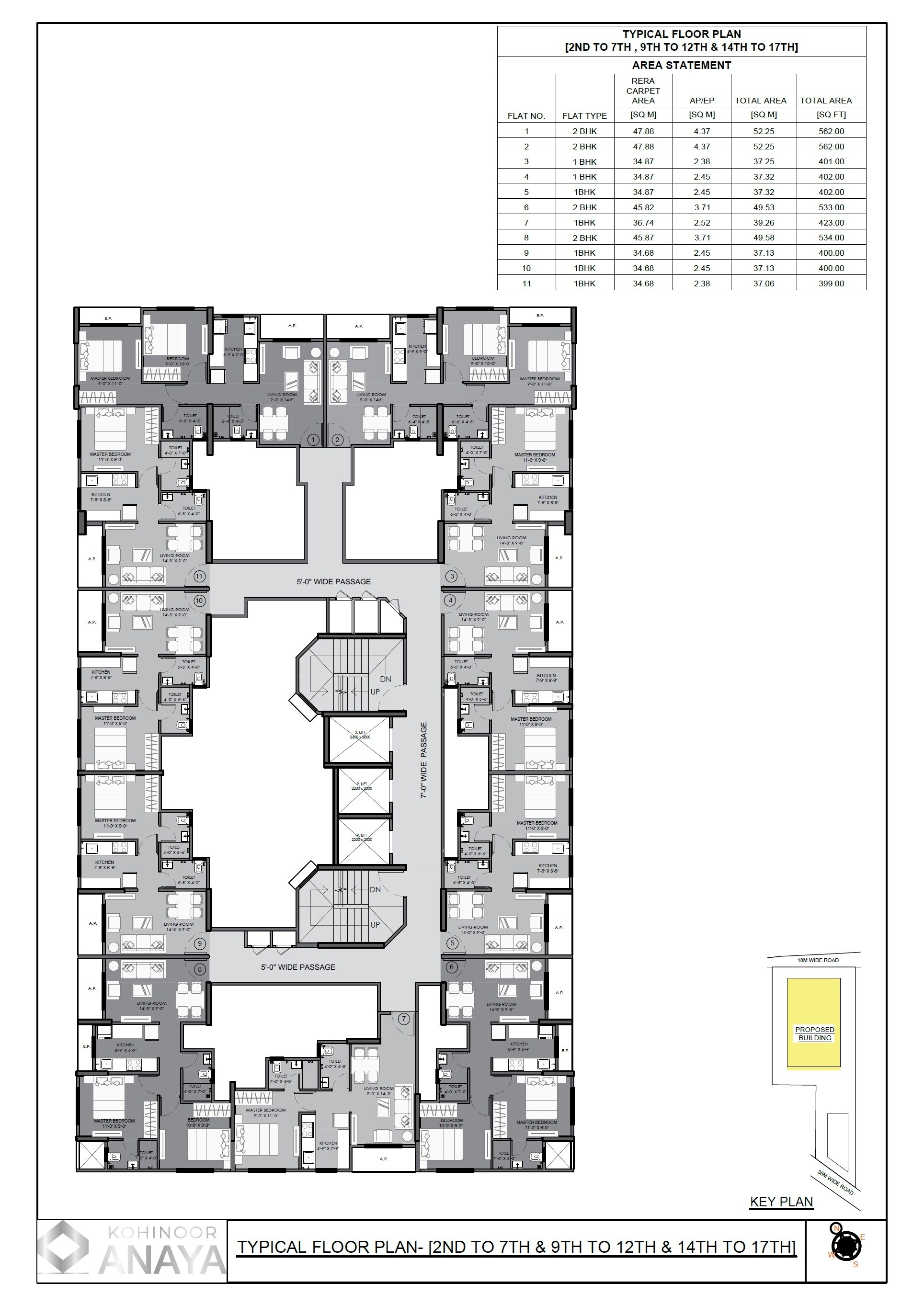 Kohinoor Anaya Floor Plans