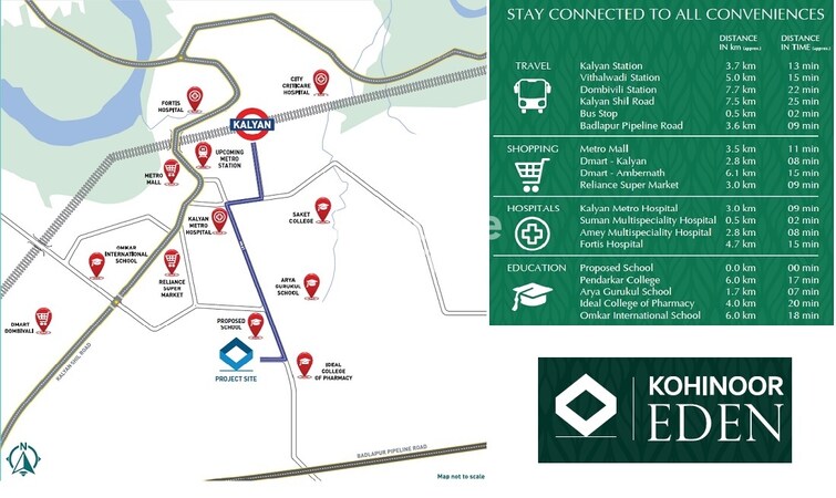 Kohinoor Eden Location Image